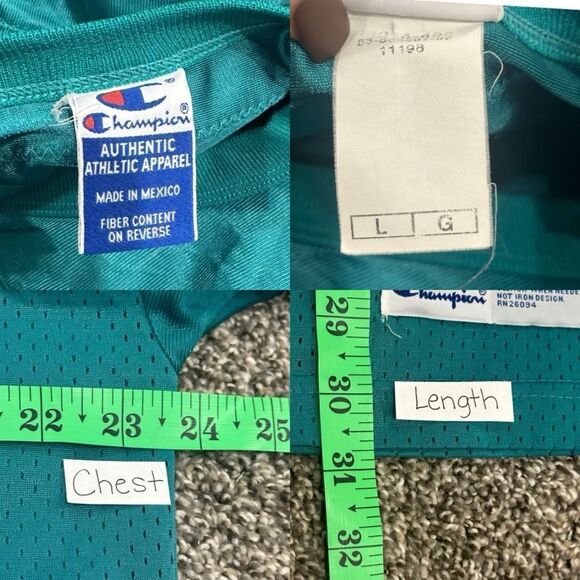 VINTAGE DAN MARINO #13 MIAMI DOLPHINS 1990s CHAMPION NFL JERSEY ADULT 44 LARGE - Picture 10 of 11